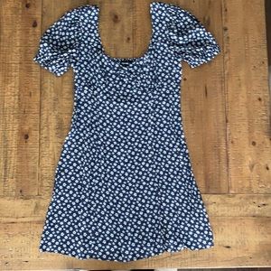 Navy floral dress